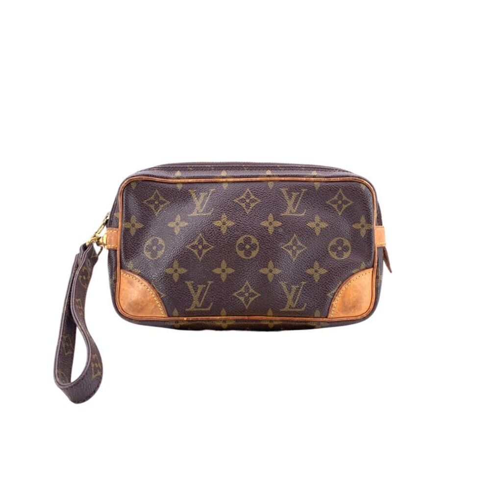 Louis Vuitton Vintage Cloth Clutch Bag Marly Dragonne